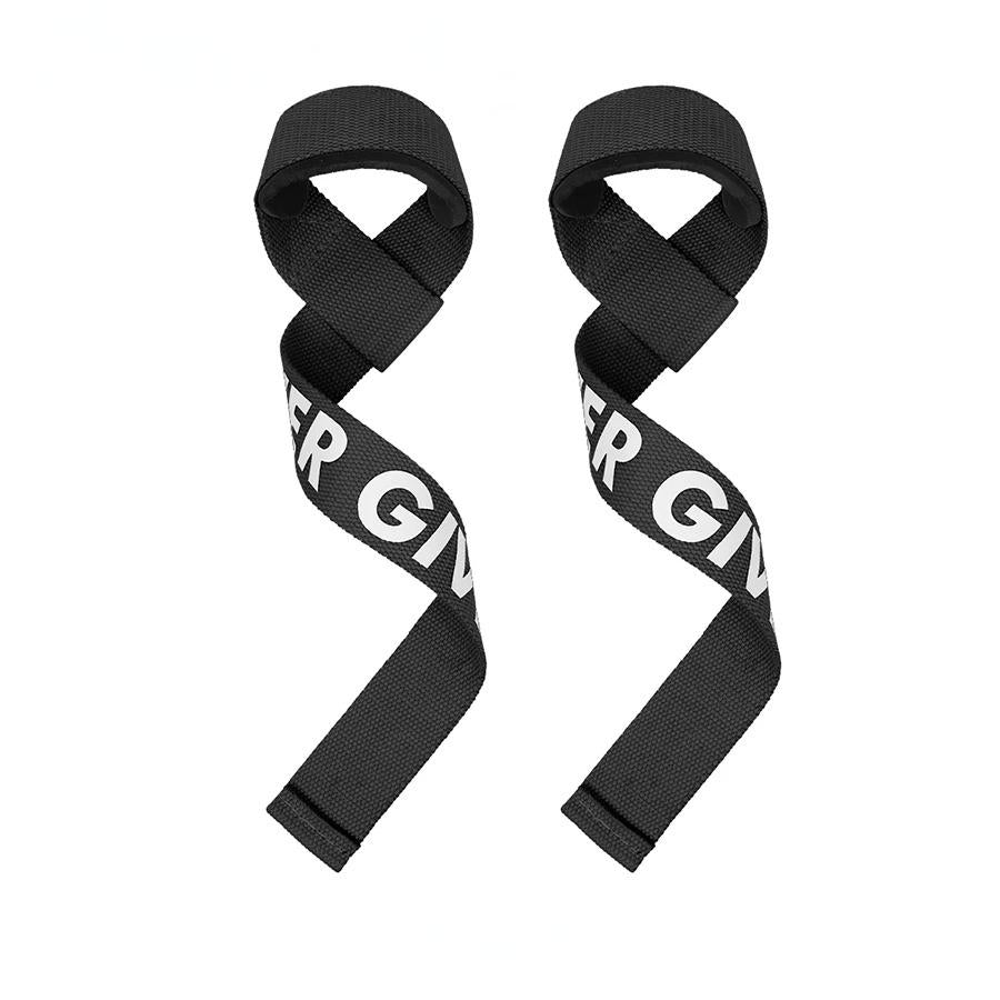 NEVER GIVE UP Lifting Straps